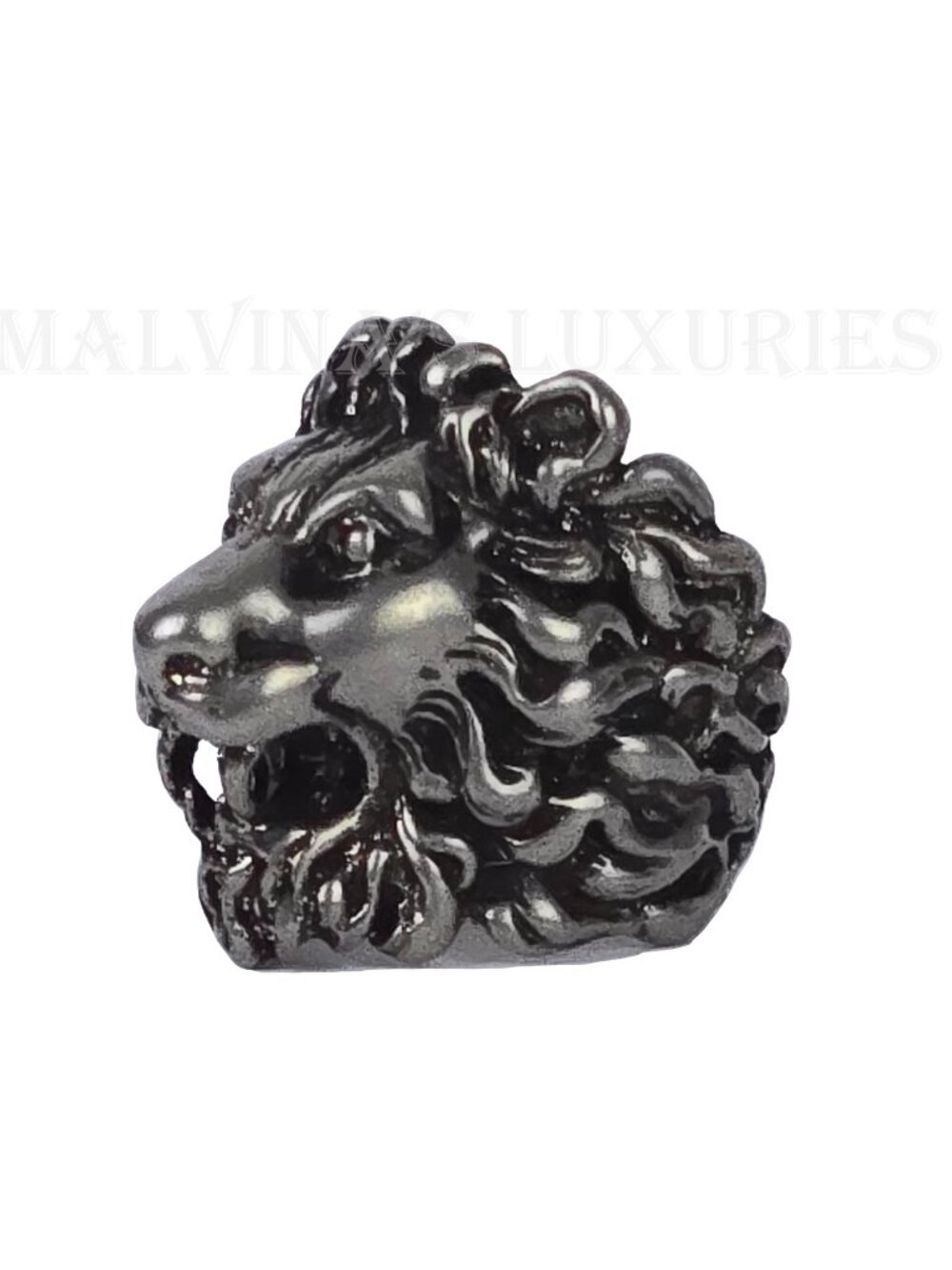 GUCCI RING LION HEAD AGED FINISH METAL BAND UNISEX sz 15 US 7 1/4 - Picture 11 of 17